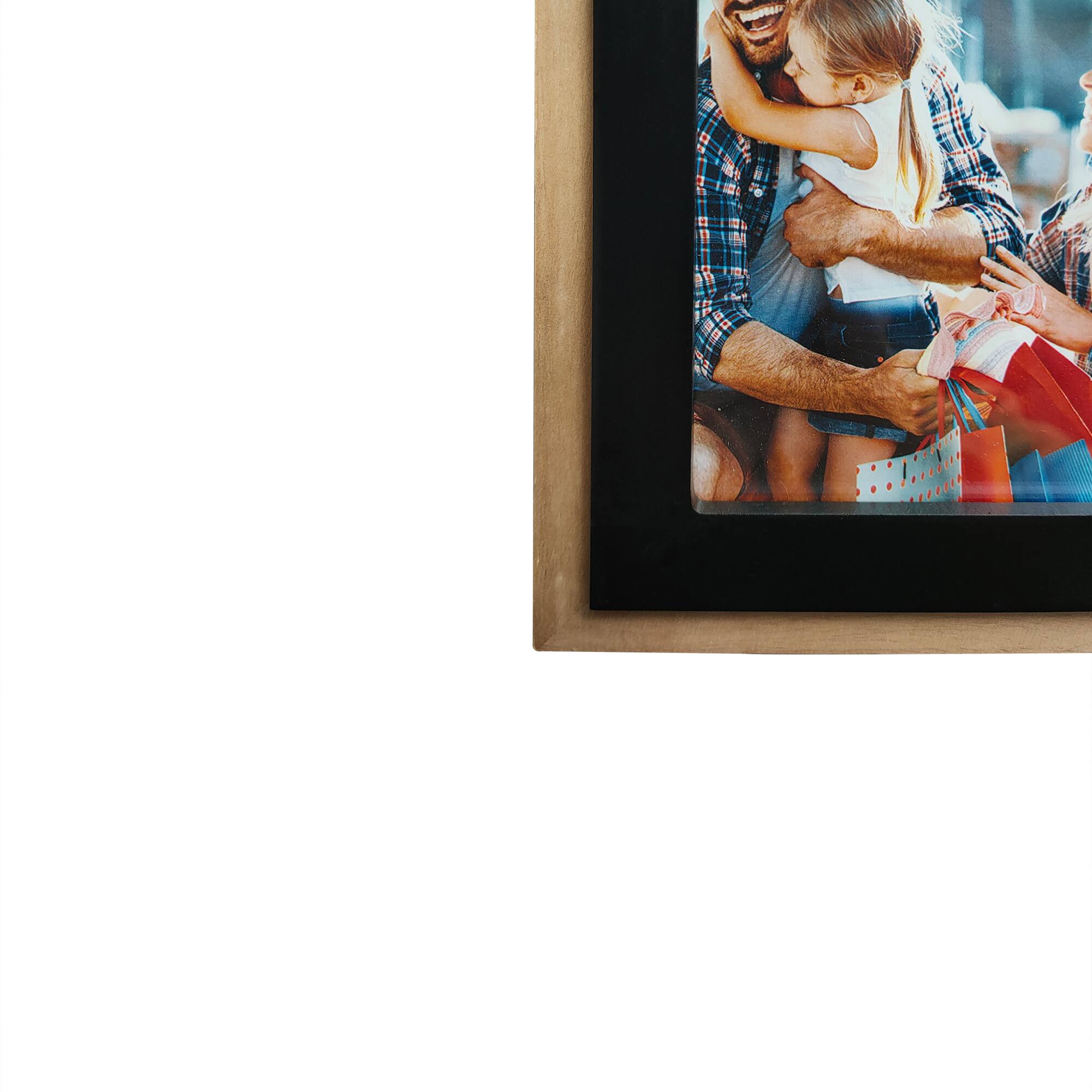9 Opening 4" x 6" Black & Brown Collage Frame by Studio Décor®